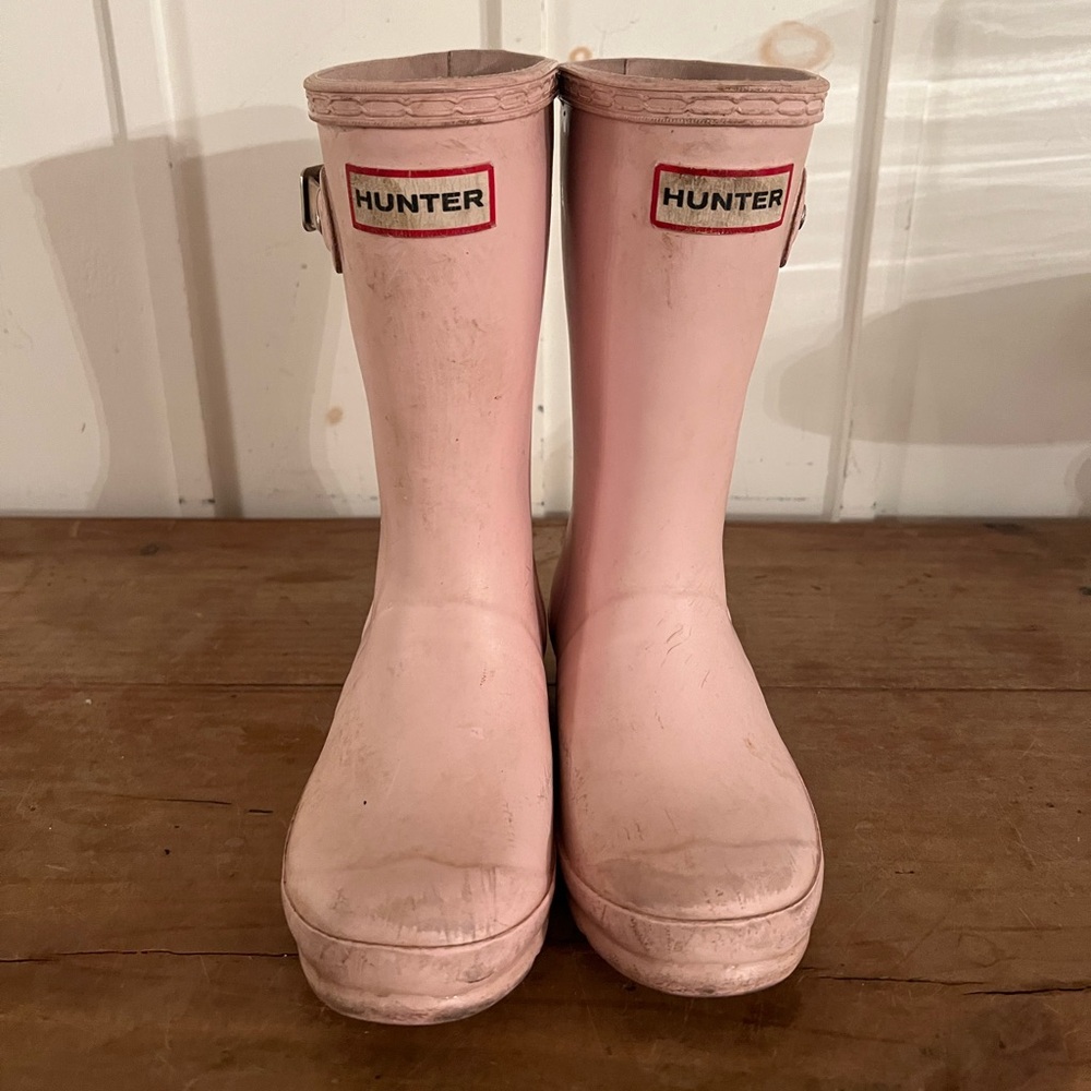 Hunter Blush Pink Rain Boots